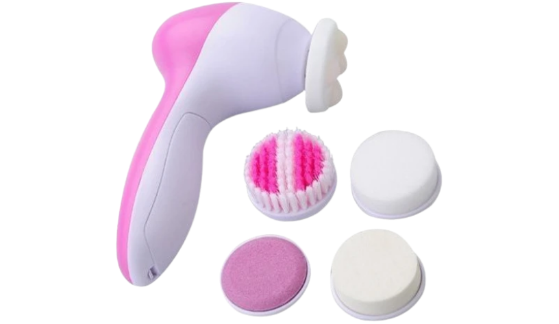 Electric facial cleansing brush