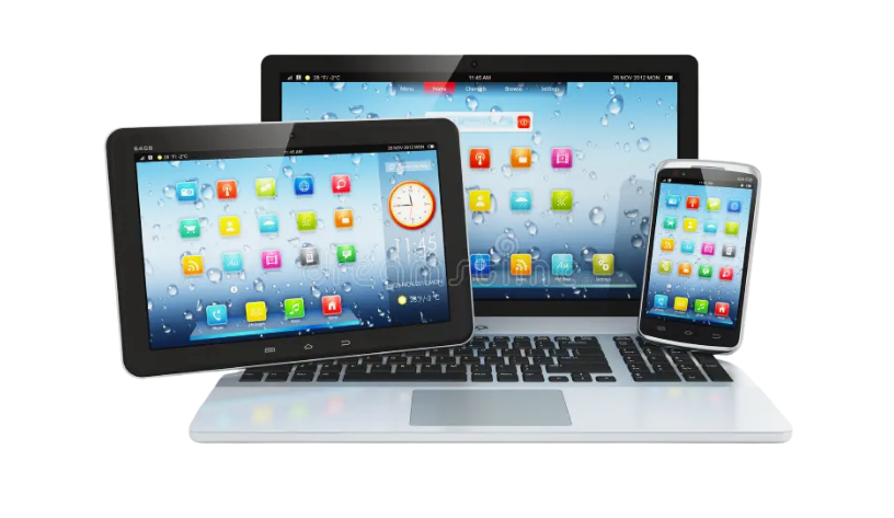 Laptop, Phone or Tablet