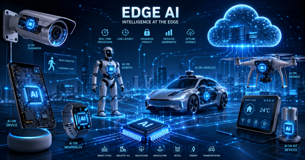 Edge AI running on smartphones, robots, and IoT devices