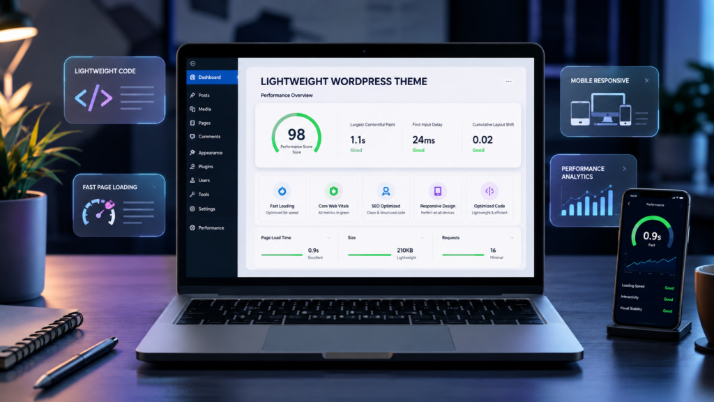 Best lightweight WordPress themes for speed and SEO in 2026