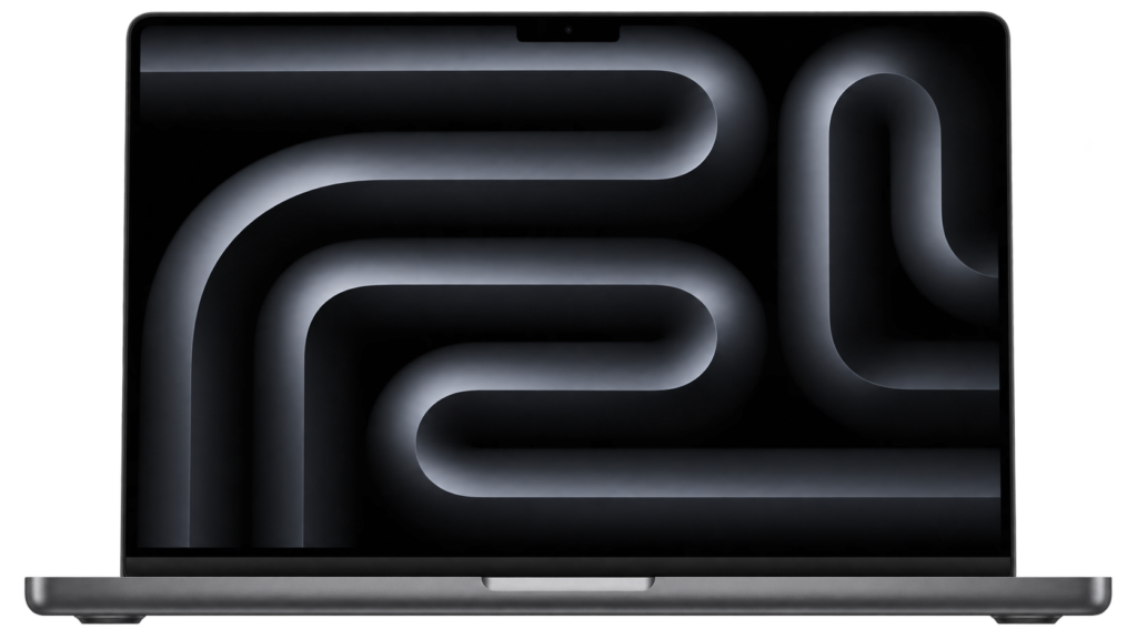 Black laptop with dark display for Best AI Laptops in India