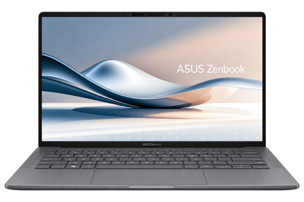 ASUS Zenbook laptop front view for Best AI Laptops in India