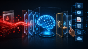 Prompt injection attack showing malicious instructions targeting an AI system