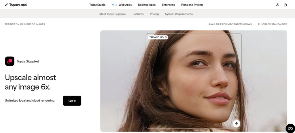 Topaz Gigapixel — Best Overall AI Image Upscaler