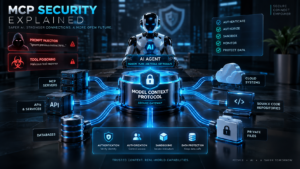 MCP Security Explained: AI agent connected to secure MCP servers and tools